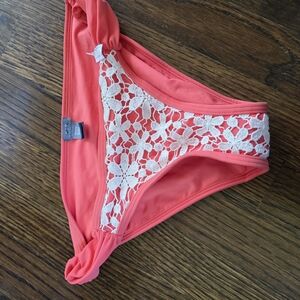 aerie coral color bikini bottom. nwt.  Small